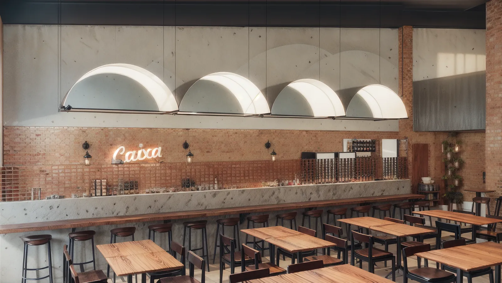 Restaurante com arcos